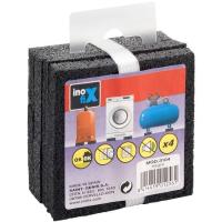 Almohadilla protectora antivibraciones color negro 10x75x75mm INOFIX, Pack 4 uds