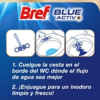 Limpiador wc poder activo azul BREF, pack 1 ud