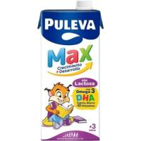 Leche infantil sin lactosa con omega 3 PULEVA, brik 1 litro