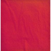 Servilleta de papel roja 33x33 cm, pack 20 uds Servilleta de papel roja 33x33 cm, pack 20 uds
