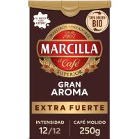 Café molido Gran Aroma extra fuerte MARCILLA, click pack 250 g