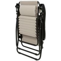 Tumbona multipos. acero-poliéster 88x60x100 cm Osaka, 1 ud