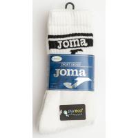 Calcetín de hombre, tenís, caña alta, color blanco, talla 39/42 JOMA, 3 pares