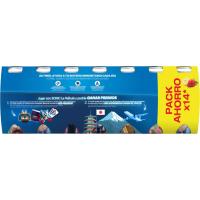 Actikids sabor fresa-plátano ACTIMEL, pack 14x100 g