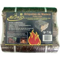 Briqueta de madera MR.GRILL, pack 7 Kg