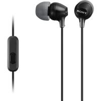 Auriculares de botón negro con micrófono MDR-EX15APB SONY