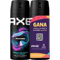 Desodorante para hombre Marine AXE, pack 2x150 ml