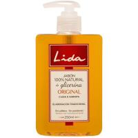 Jabon líquido glicerina LIDA, dosificador 250 ml
