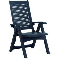 Sillón multiposicones en antrcita, 1 ud