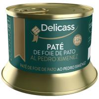 Paté de higado de pato al Pedro Ximenez DELICASS, lata 130 g