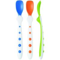 Cuchara de color con asa ergonómica y reposacubiertos TIGEX, 3uds