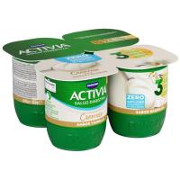 Activia 0% cremoso de vainilla DANONE, pack 4x115 g