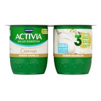 Activia 0% cremoso de vainilla DANONE, pack 4x115 g