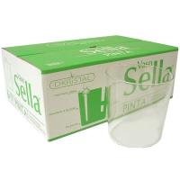 Vaso de pinta extrafino Sella, cristal transparente 35cl FUENTES GUERRA, Pack 6uds