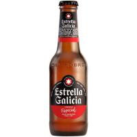 Cerveza especial ESTRELLA GALICIA, pack botellín 6x25 cl