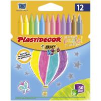 Ceras de 12 colores pastel surtidos Plastialpino ALPINO, Caja 12 uds