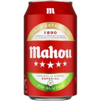 Cerveza sin gluten MAHOU, lata 33 cl