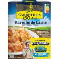 Raviolis con carne CARRETILLA, bandeja 350 g