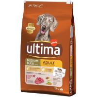 Aliemento de buey-arroz para perro adulto ULTIMA, saco 7,5 kg