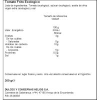 Tomate frito ecológico HELIOS, frasco 300 g
