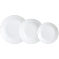 ZELIE opal baxera, 18 pieza, lauak 25 cm, sakonak 20 cm, postrekoak 18 cm