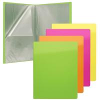 Carpeta Neón A4, 40 fundas transparentes, plástico ¿Cuál te llegará? ERICHKRAUSE