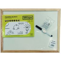 Pizarra blanca con marco de madera FABIO, 30x40cm