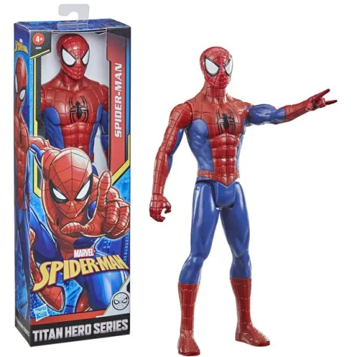 Spider Man, figura titán héroe deluxe de 30 cm, edad rec: +4 años SPIDERMAN