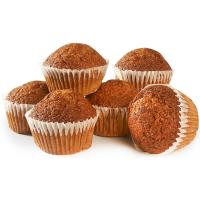 Magdalenas integrales con malta y azúcar moreno, bandeja 240 g