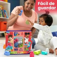 Bolsa 60 piezas 60 rosa, edad rec: 1-5 años MEGA BLOKS