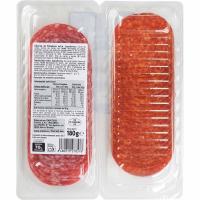 Chorizo Pamplona-Salchichón EROSKI, pack 2x90 g
