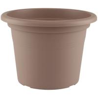 Maceta en pvc redonda Venezia, color topo, 25 cm ARTEVASI, 1 ud