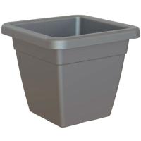 Maceta cuadrada Venezia, color antracita, pvc ARTEVASI, 30 cm