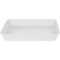 Plato maceta en pvc cuadrado blanco, 34x34x4,5 cm ARTEVASI, 1 ud Plato maceta en pvc cuadrado blanco, 34x34x4,5 cm ARTEVASI, 1 ud