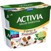 Activia de muesli 0% DANONE, pack 4x115 g