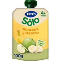 Bolsita de manzana-plátano HERO Baby, doypack 100 g