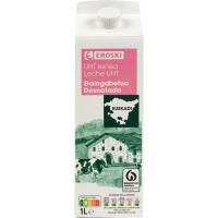 Leche desnatada del País Vasco EROSKI, brik 1 litro