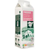 Leche desnatada del País Vasco EROSKI, brik 1 litro