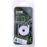 Cinta blanca termoadhesiva para marcar de ropa y libros MINE,  2m