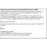 BEZOYA ur mineral naturala, botilatxoa 50 cl