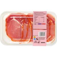 Lomo adobado bajo sal EROSKI, bandeja 300 g