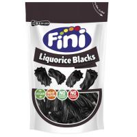 Regalíz negro sin gluten FINI, bolsa 180 g Regalíz negro sin gluten FINI, bolsa 180 g