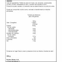 Taco 1/8 paleta curada VB, pieza aprox. 400 g