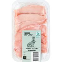 Filetes de lomo de conejo EROSKI, bandeja aprox. 350 g