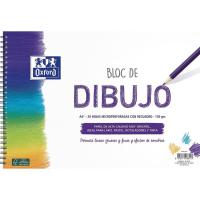 Bloc de dibujo espiral A4+, 20hojas c/recuadro microperforado, 130 gr OXFORD, 1 ud Bloc de dibujo espiral A4+, 20hojas c/recuadro microperforado, 130 gr OXFORD, 1 ud