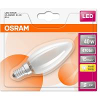Bombilla Led vela E14  4W luz cálida (2700k)  OSRAM,1ud