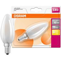 Bombilla Led vela E14  4W luz cálida (2700k)  OSRAM,1ud