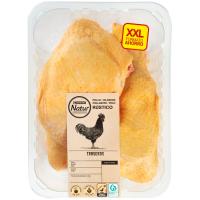 Traseros pollo formato ahorro XXL EROSKI NATUR, bandeja aprox. 1.2 kg
