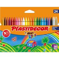 Pinturas en barras BIC PLASTIDECOR, 24 uds