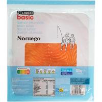 Salmón ahumado EROSKI BASIC, sobre 120 g